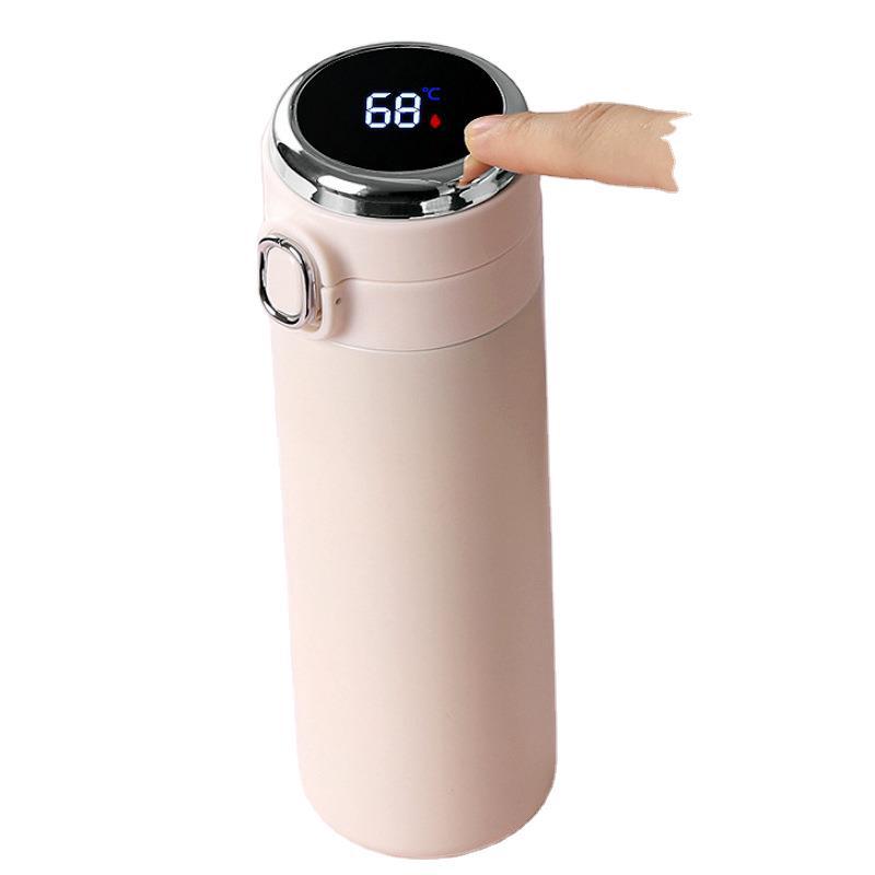 Trinkflasche mit Deckel und Temperaturanzeige