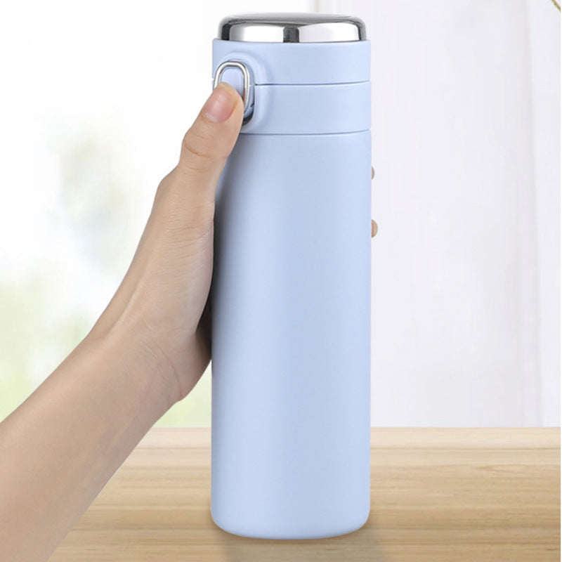 Trinkflasche mit Deckel und Temperaturanzeige