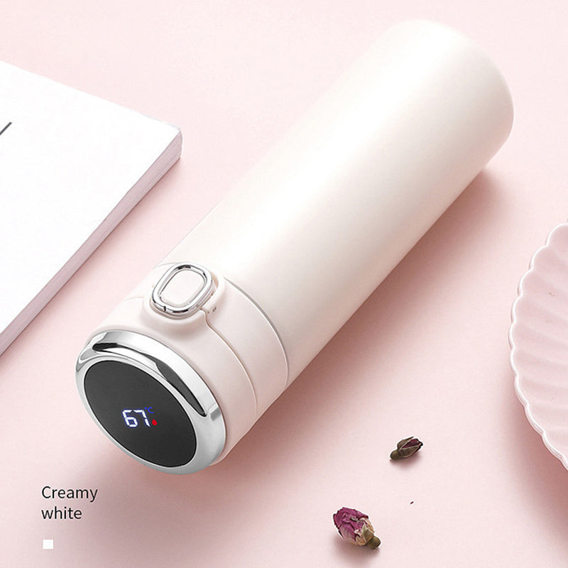 Trinkflasche mit Deckel und Temperaturanzeige